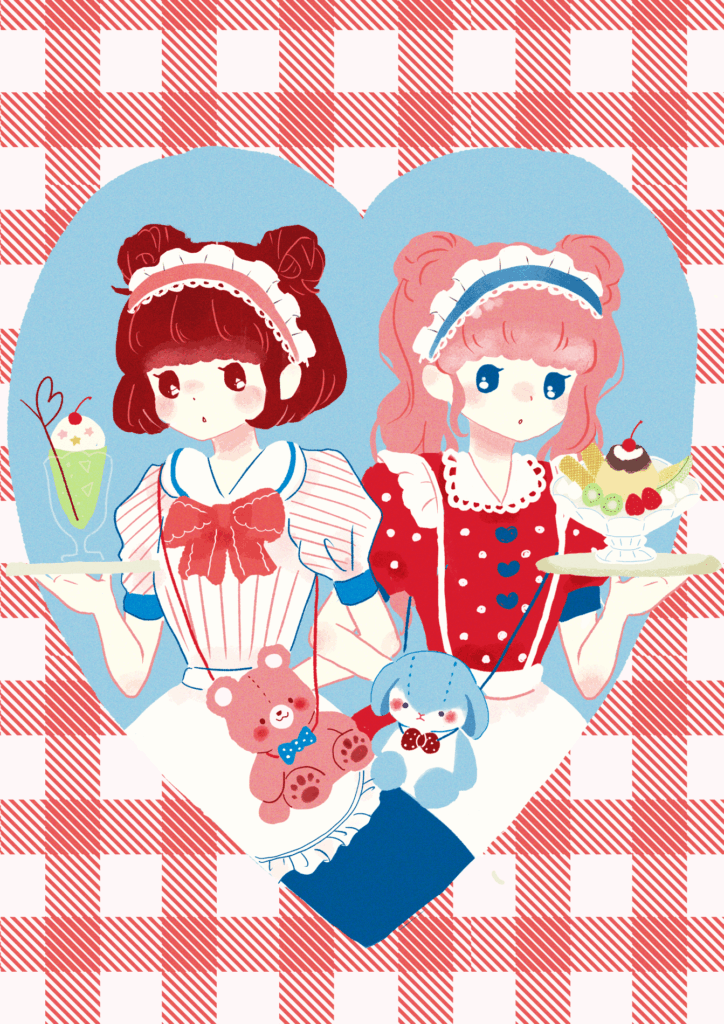 ウエイトレスのイラスト