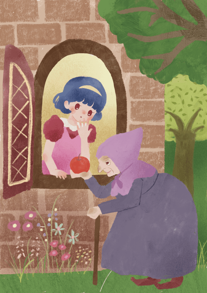 白雪姫のイラスト