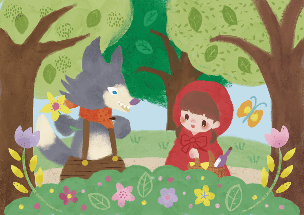 赤ずきんのイラスト