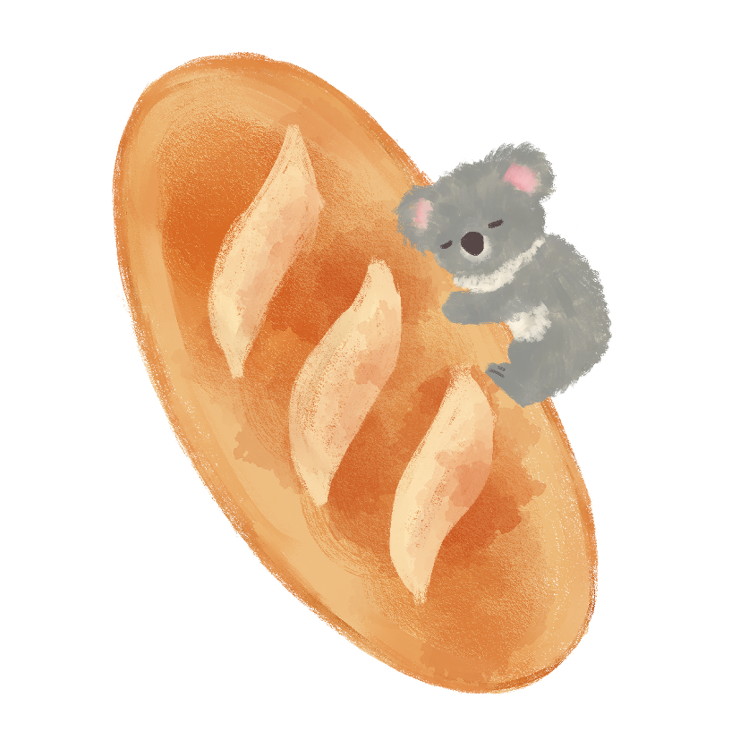 フランスパンのイラスト