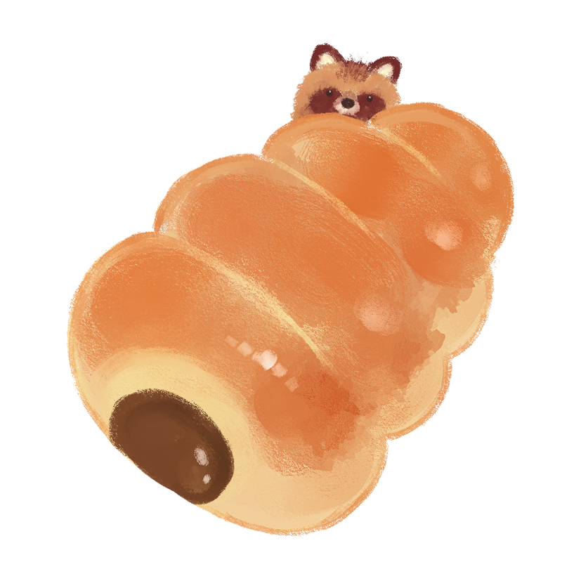 チョココロネのイラスト