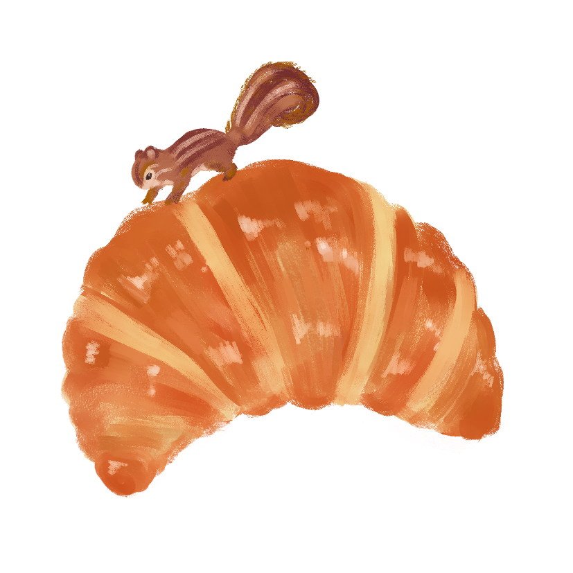 クロワッサンのイラスト