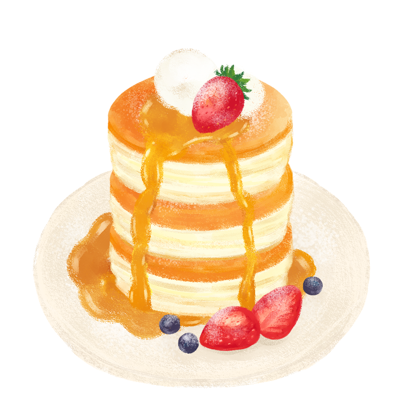 パンケーキのイラスト