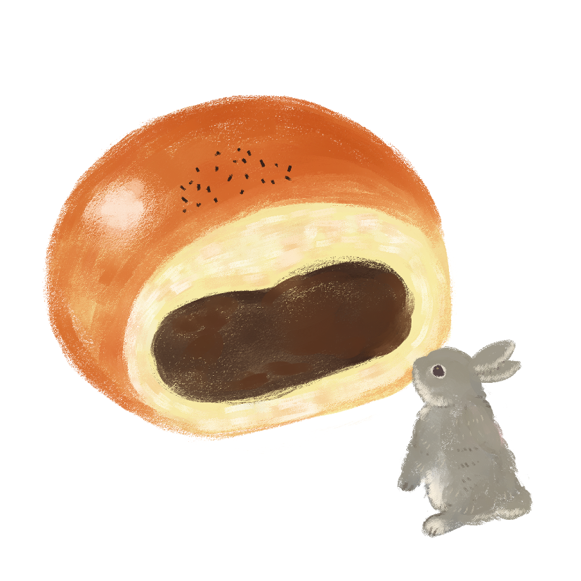 あんぱんのイラスト