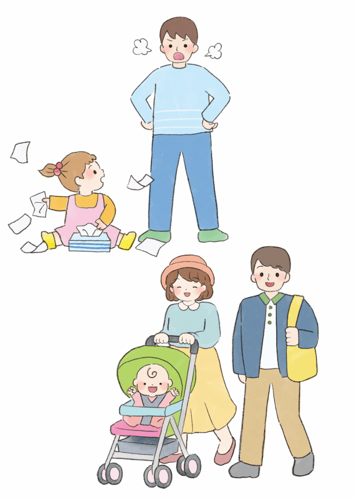 子育てするイラスト２