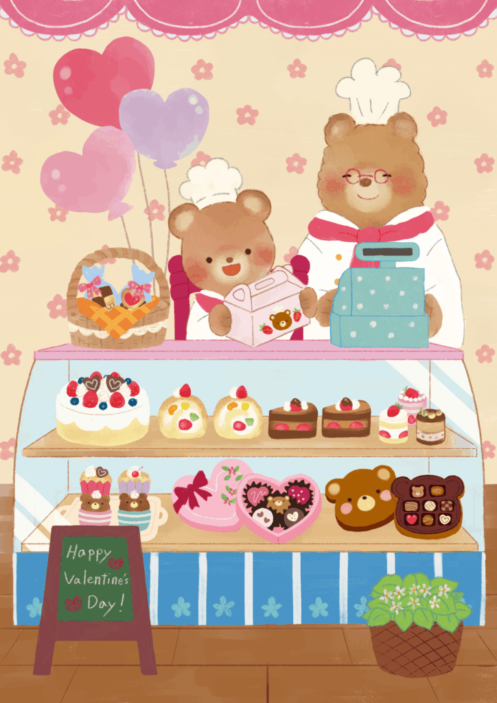 ケーキ屋さんのイラスト2
