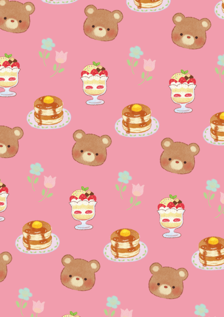 クマのパターンイラスト