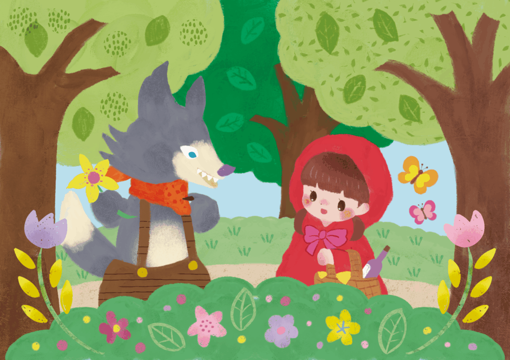 赤ずきんのイラスト2