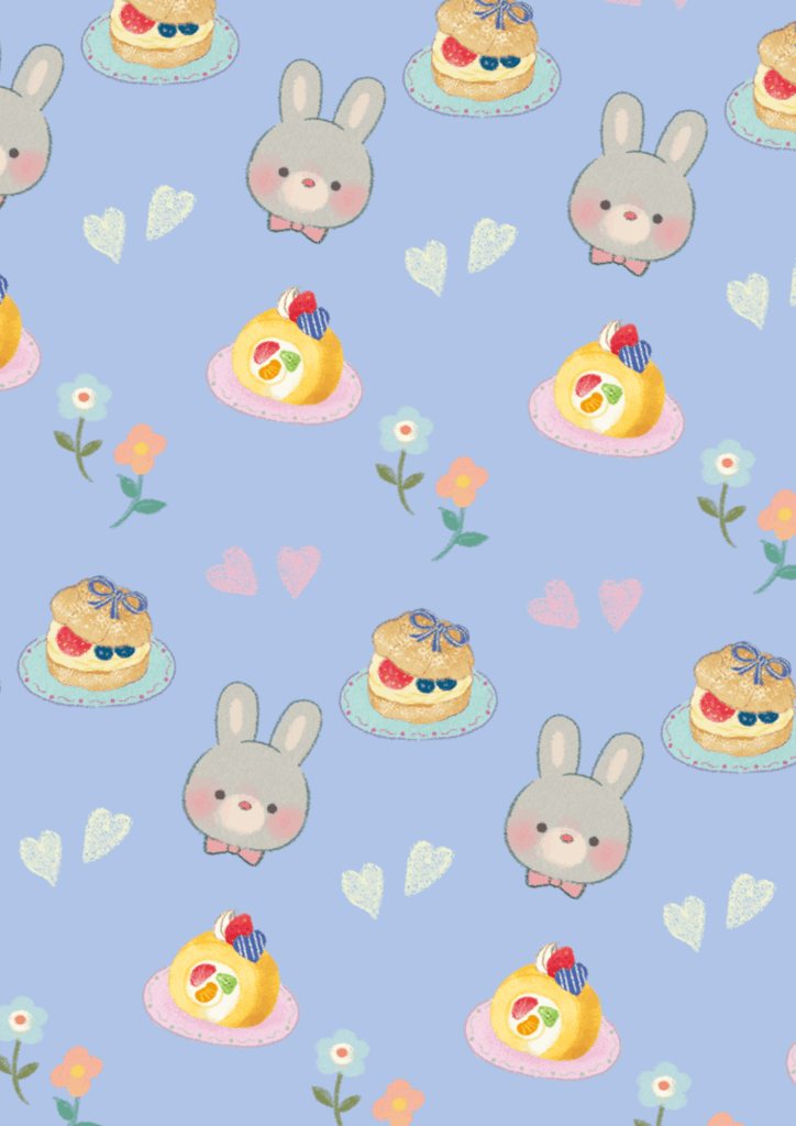 うさぎのパターンイラスト